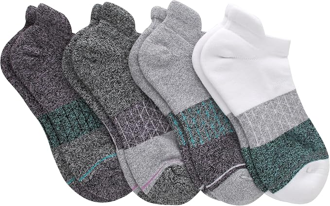 Hanes Women's Socks, 4-pack, Absolute Active Cushioned Moisture-wicking Best Women's Socks, Crew, Ankle and No Show