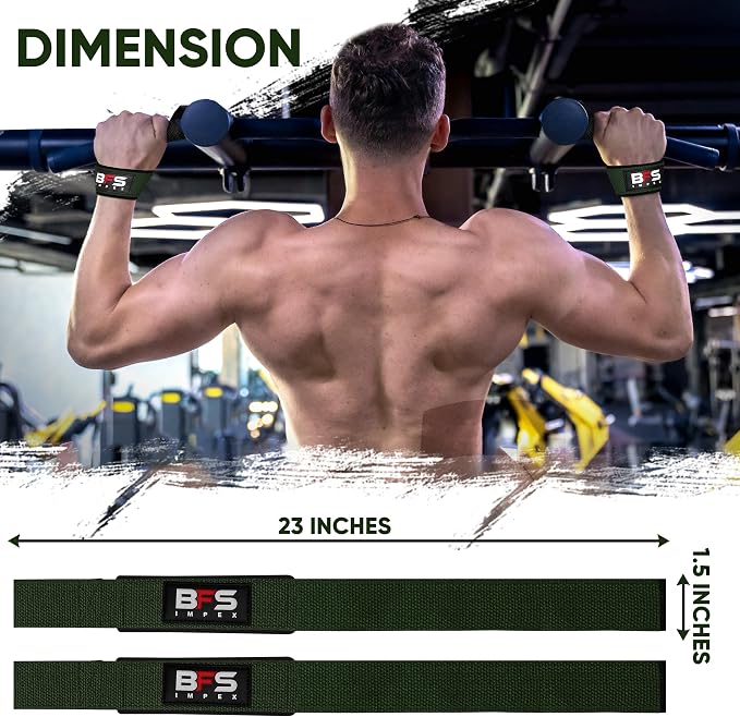 Lifting Straps for Weightlifting, Weightlifting Cotton Straps with Neoprene Padding for Men women Gym Wrist Straps for Bodybuilding powerlifting, Strength Training and Deadlifting