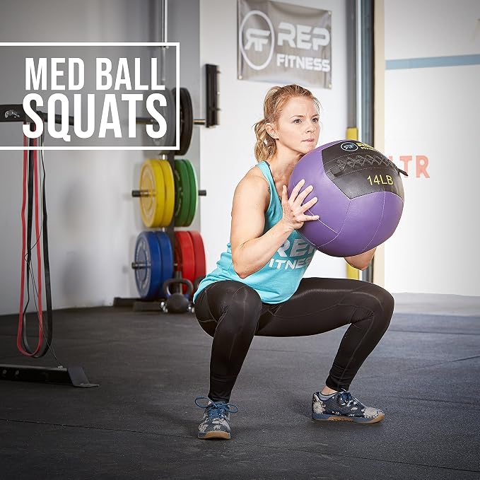 REP Weighted Slam Balls for Home Gym Fitness | 5-30 lb Soft Textured Medicine Ball Sizes | Heavy Sand-Filled Workout Weights for Strength, Core Training, Crossfit, Conditioning & Slam Ball Exercises
