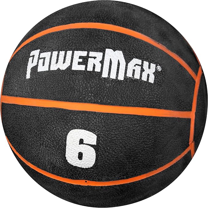 Gill Athletics PowerMax Weighted Rubber Medicine Ball - Weighted Exercise Ball, Medicine Balls for Exercise, Wall Ball or Slam Ball for Strength Training, Indoor/Outdoor Workout Ball