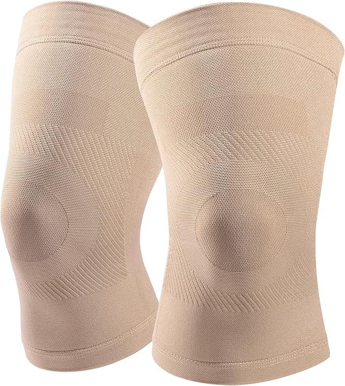 Knee Compression Sleeves, 1 Pair, Can Be Worn Under Pants, 20-30mmHg Strong Support Knee Brace for Unisex, Knee Support for Meniscus Tear, Arthritis, Pain Relief, Injury Recovery, Sports, Daily Wear