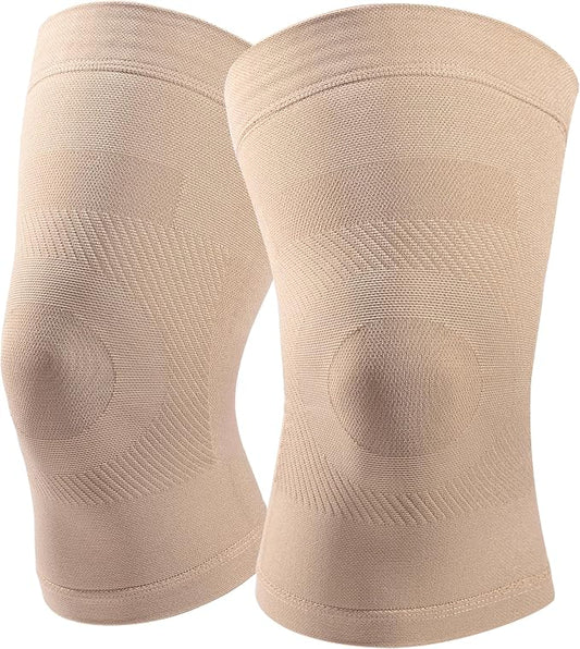 Knee Compression Sleeves, 1 Pair, Can Be Worn Under Pants, 20-30mmHg Strong Support Knee Brace for Unisex, Knee Support for Meniscus Tear, Arthritis, Pain Relief, Injury Recovery, Sports, Daily Wear