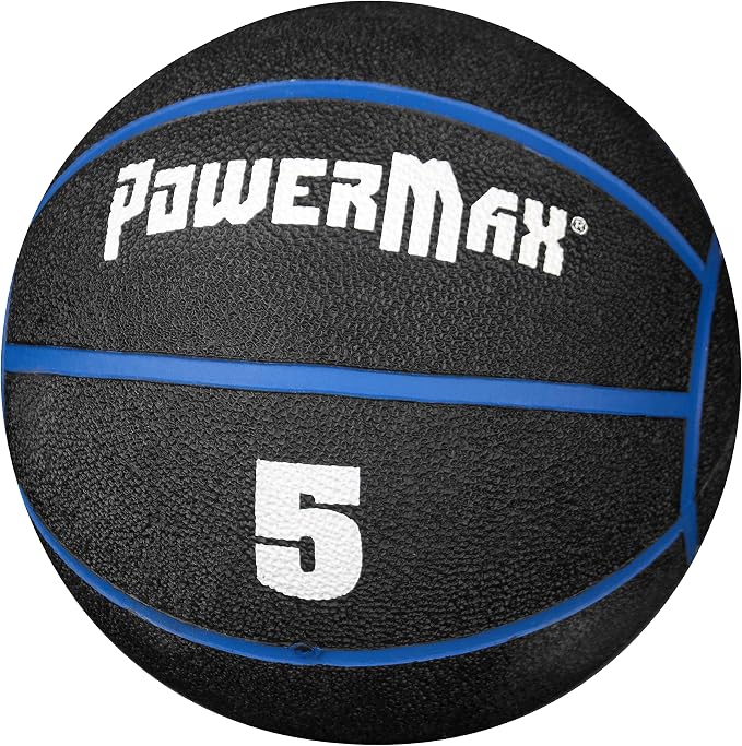 Gill Athletics PowerMax Weighted Rubber Medicine Ball - Weighted Exercise Ball, Medicine Balls for Exercise, Wall Ball or Slam Ball for Strength Training, Indoor/Outdoor Workout Ball
