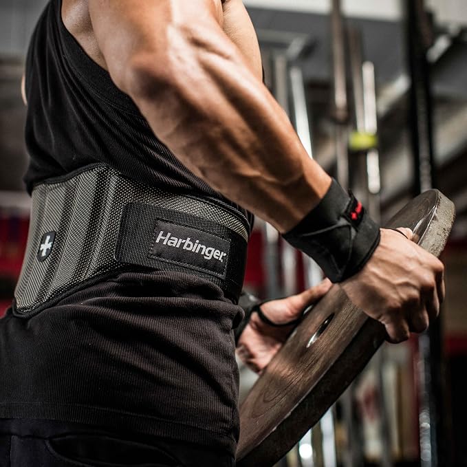Harbinger Men's Firm Fit 7.5-Inch Contoured Weightlifting Belt